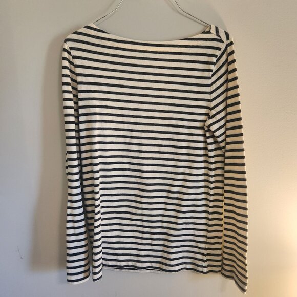 GAP Black and White Striped Blouse - Picture 7 of 7
